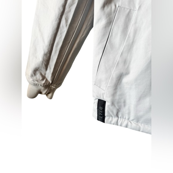 Bylt Bomber Jacket Mens L Navy Gray Reversible Quilted Hi Lo Casual NWOT - Picture 11 of 15